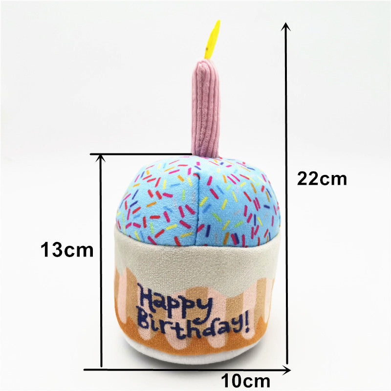 Dog Birthday Cake Plush Toys