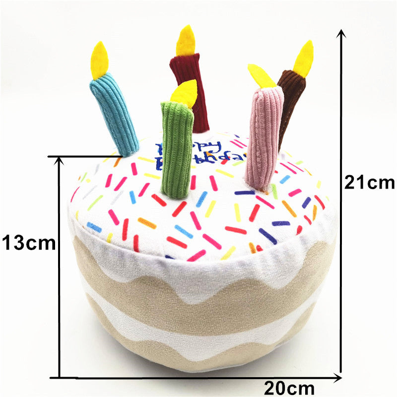 Dog Birthday Cake Plush Toys