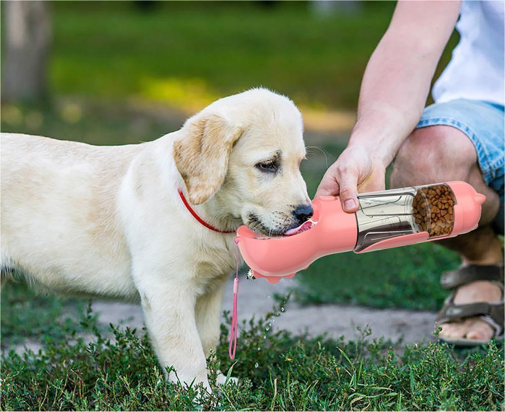 Pet Wasser Flasche Feeder Bowl Müll Tasche