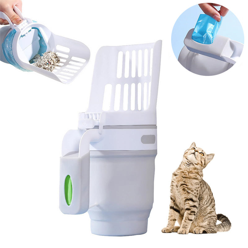 Katzentoilette Schaufel Cat Litter Box Shovel with refill bags