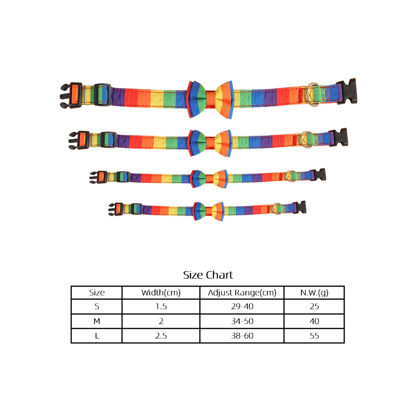 Halsband Pet Rainbow Collar Cat Dog